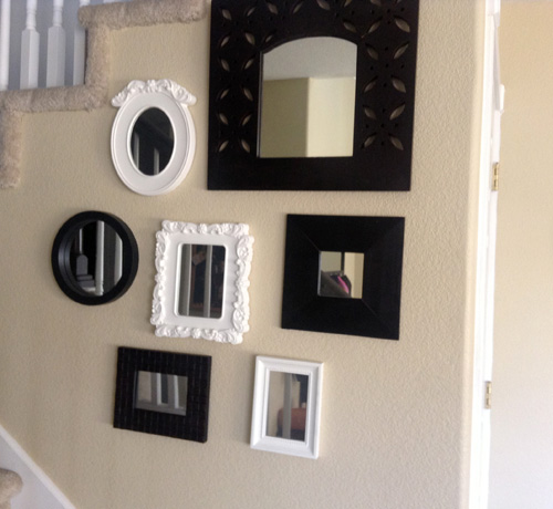 DIY Picture Frame Mirrors